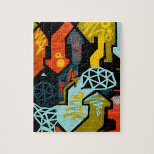 Abstract Art of Arrows Jigsaw Puzzle