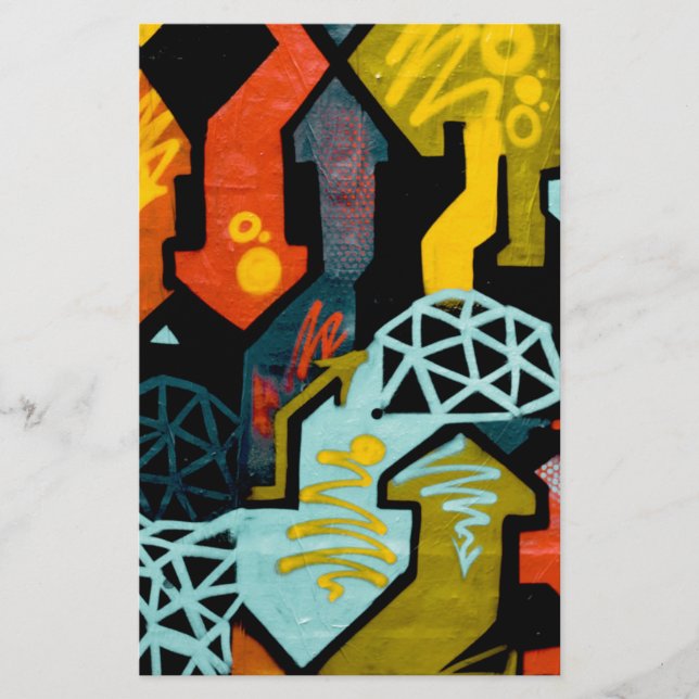 Abstract Art of Arrows Stationery (Front)