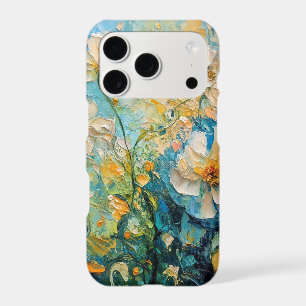 Abstract art of blooming flowers