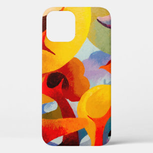 Abstract art oil and acrylic colour on canvas, Bru iPhone 12 Case