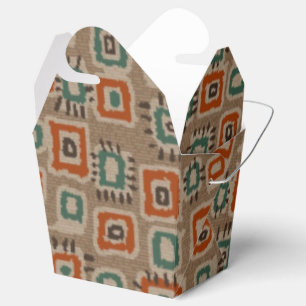 Abstract Art Old Cloth Patches Favour Box