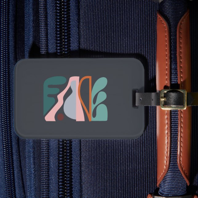 Abstract Art One Luggage Tag (Front Insitu 4)