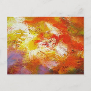 Abstract Art - Original Abstract Painting Print Postcard