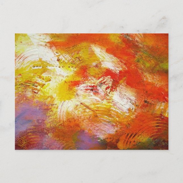 Abstract Art - Original Abstract Painting Print Postcard (Front)