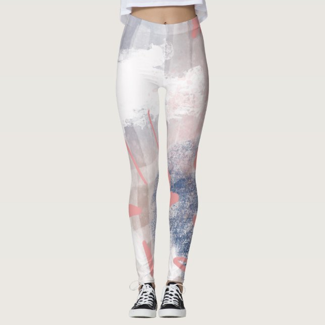 Abstract Art Original Modern Leggings (Front)