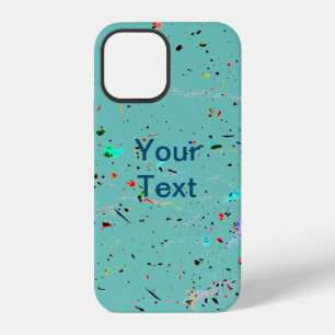 Abstract Art Paint Splashes, Custom Colour iPhone Case