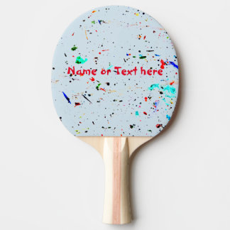 Abstract Art Paint Splashes Custom Ping Pong Paddle