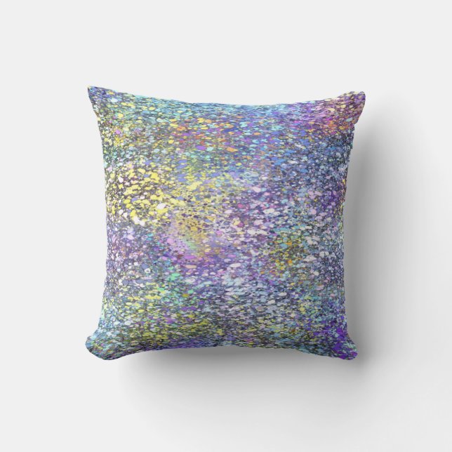 Abstract Art Paint splatters and Flicks Cushion (Front)