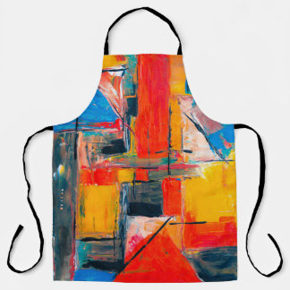 Abstract Art Painting Artist Acrylic Painter Apron