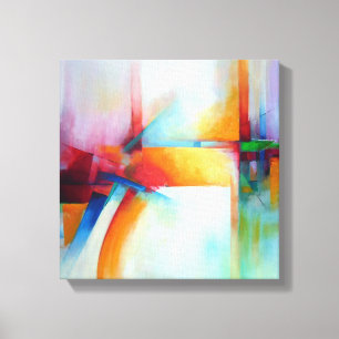 Abstract Art Painting Elegant Sepia Acrlylic Canvas Print