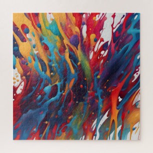 Abstract art painting jigsaw puzzle