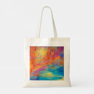 Abstract Art Painting NAME Artist Modern Colourful Tote Bag