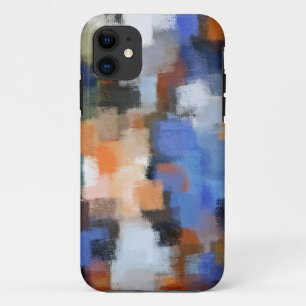 Abstract Art Painting Retro Colours 23 iPhone 11 Case