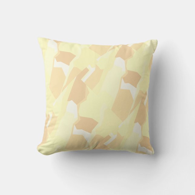 Abstract Art Pale Colours Cushion Throw Pillow (Front)