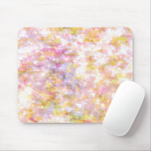 Abstract Art Pale Yellow Pastel Mouse Pad