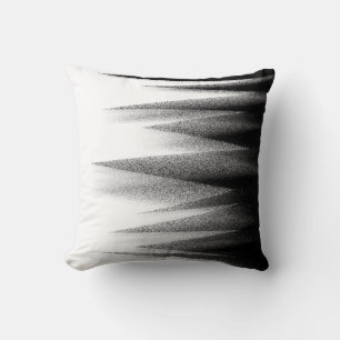 Abstract Art Pastel Black White Bold Cushion