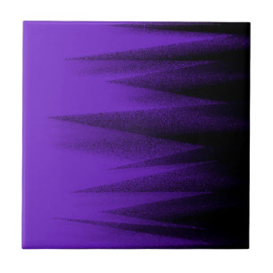 Abstract Art Pastel Lavender Purple Black Ceramic Tile