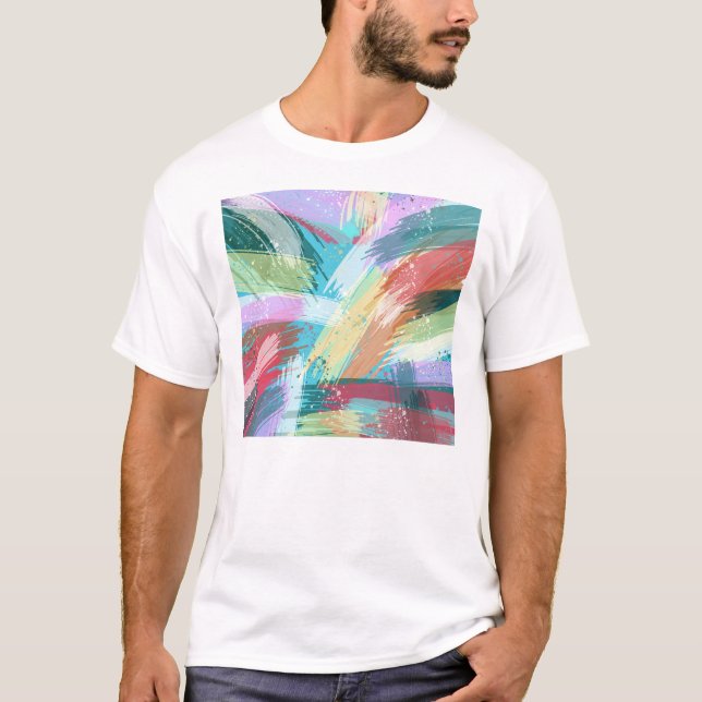 Abstract Art Pastel T-Shirt (Front)