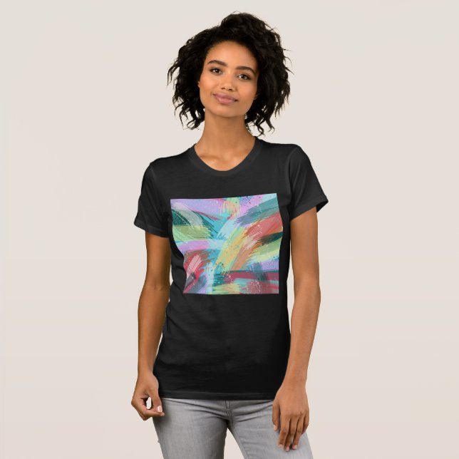 Abstract Art Pastel T-Shirt (Front Full)
