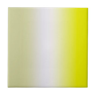 Abstract Art Pastel Yellow White Grey Ceramic Tile