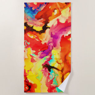 Abstract Art Pattern Beach Towel