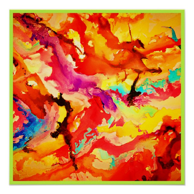 Abstract Art Pattern Poster (Front)