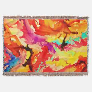 Abstract Art Pattern Throw Blanket