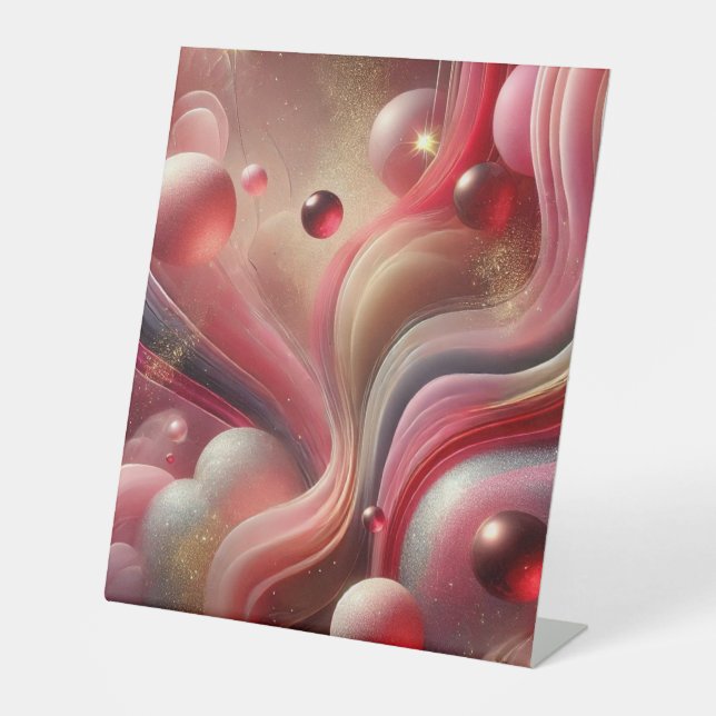 Abstract Art Pedestal Sign (Front)