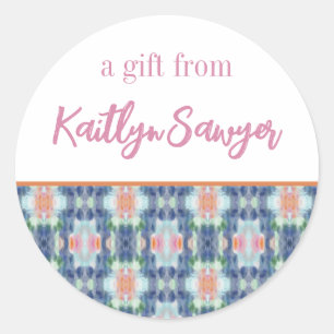 Abstract Art Personalised Gift Stickers