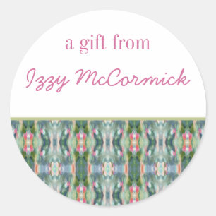Abstract Art Personalised Gift Stickers