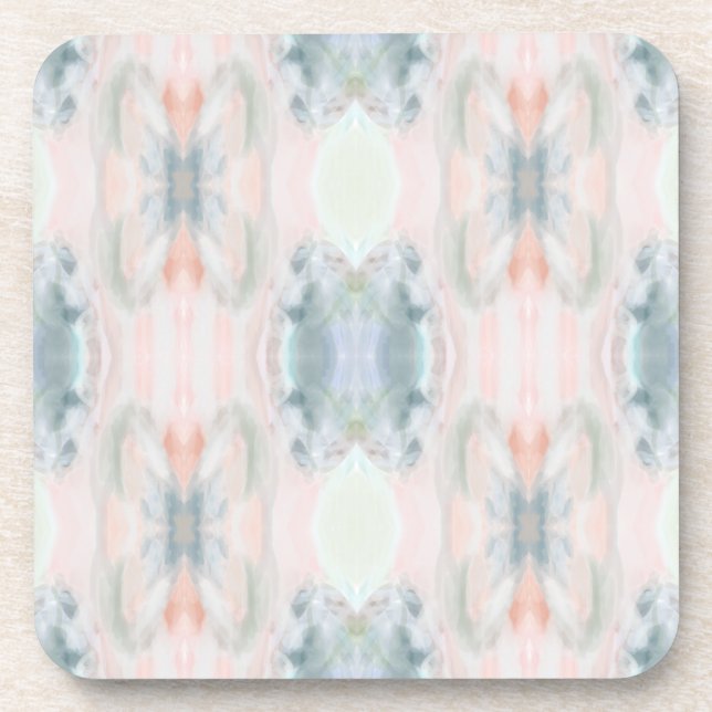 Abstract Art Plastic Coaster Set (Front)