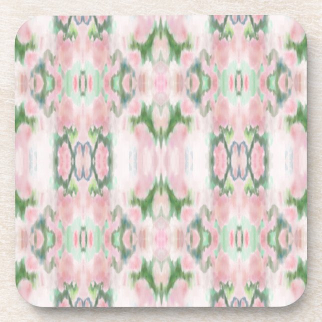 Abstract Art Plastic Coaster Set (Front)