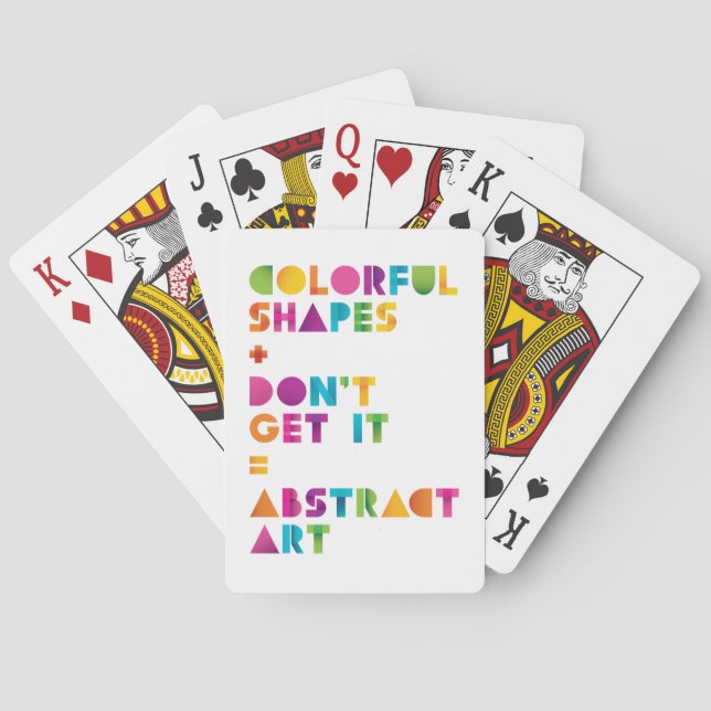 Abstract Art Playing Cards (Back)