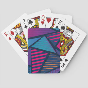 Abstract art playing cards