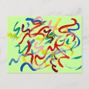 Abstract Art Postcard