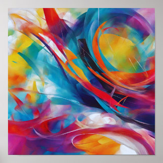 Abstract art poster