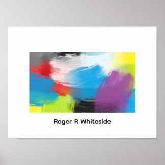 Abstract art print 3 by Roger R Whiteside