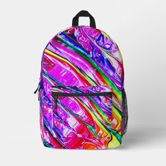  Abstract art Printed Backpack (Front)