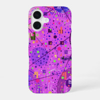 Abstract Art: Purple Glitch