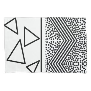 Abstract Art Pyramid Triangle Lines Pattern Pillowcase