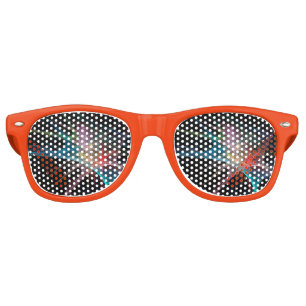 Abstract Art Rainbow Ice Retro Sunglasses
