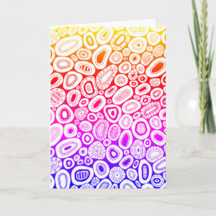 Abstract Art Random Blobby Shapes Card