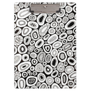 Abstract Art Random Blobby Shapes Clipboard