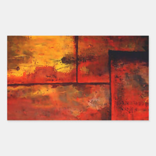 Abstract Art Rectangular Sticker