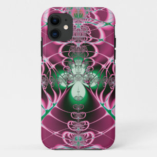 Abstract Art Red Flower iPhone 11 Case