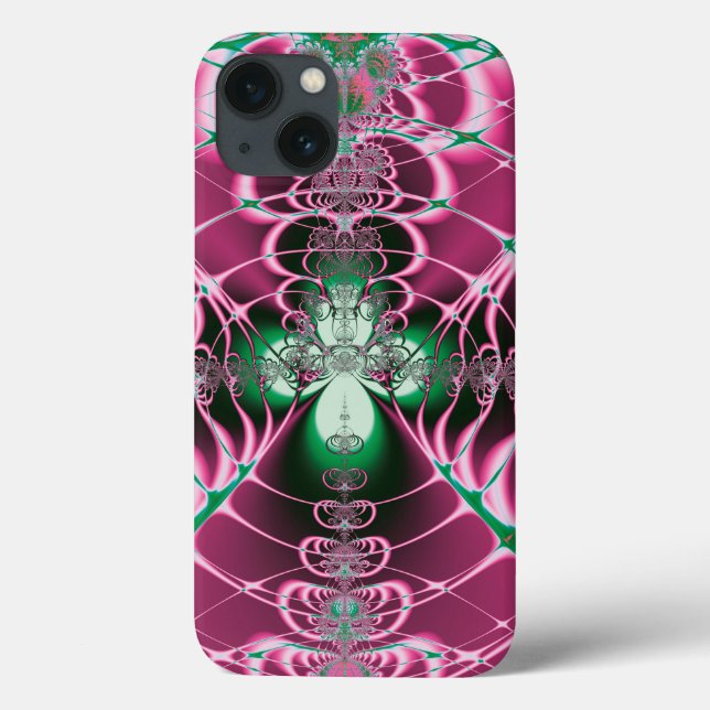 Abstract Art Red Flower Case-Mate iPhone Case (Back)