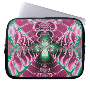 Abstract Art Red Flower Laptop Sleeve