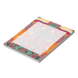 Abstract Art Red Meditation Notepad