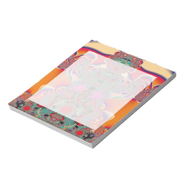 Abstract Art Red Meditation Notepad (Rotated)