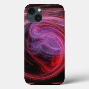 Abstract Art Red Wave iPhone 13 Case